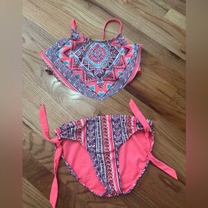 4/$12 Like NEW Justice Pink and Blue Kids Swim Bikini